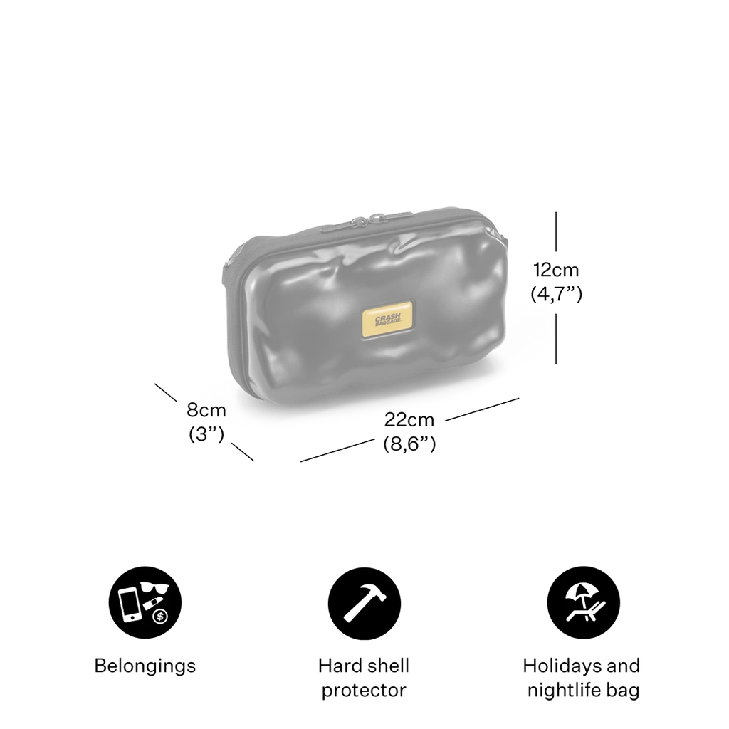 Mini Icon Case - Metal Capsule Raw Steel
