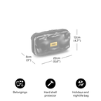 Mini Icon Case - Metal Capsule Raw Steel