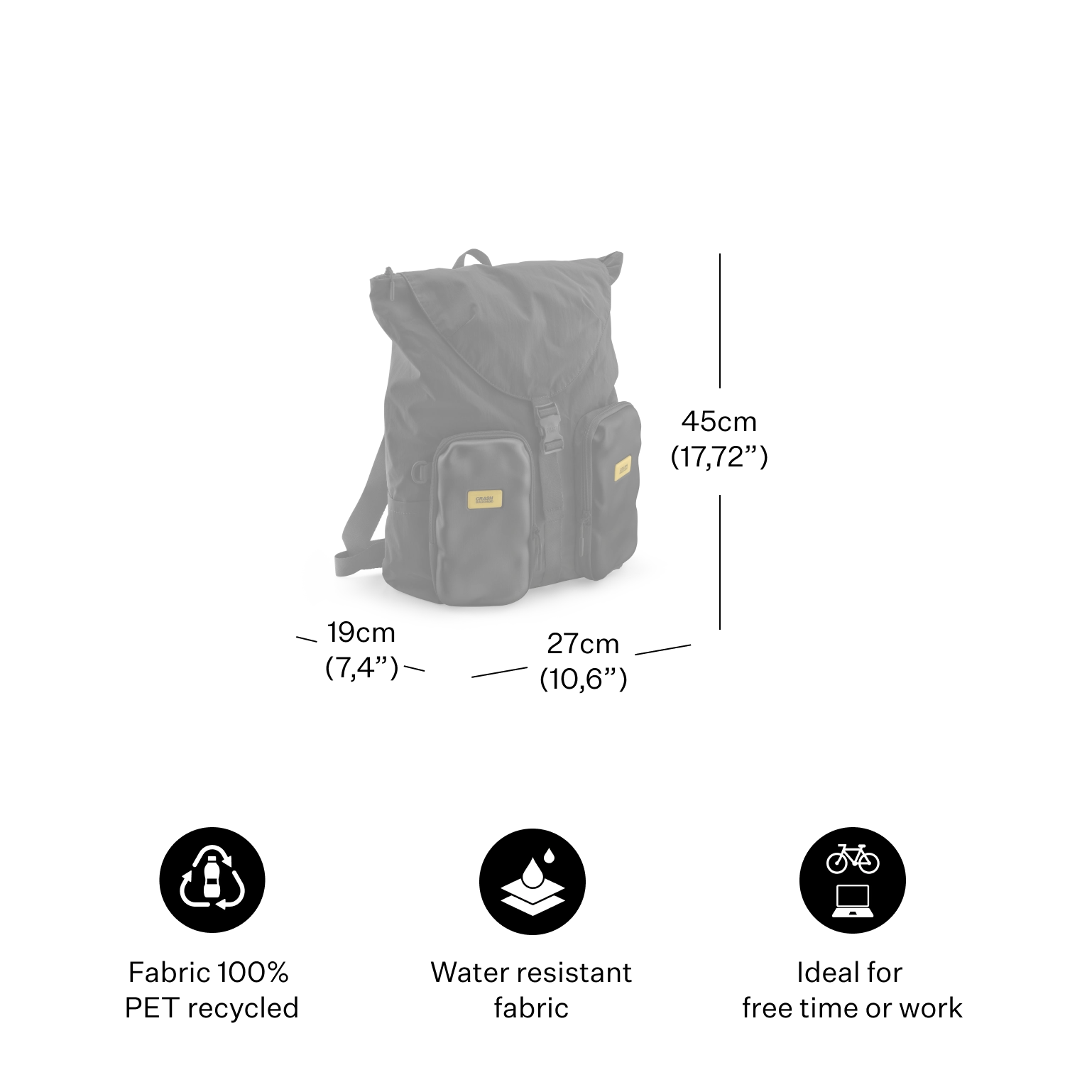 SOFT Rucksack 22L - Silver