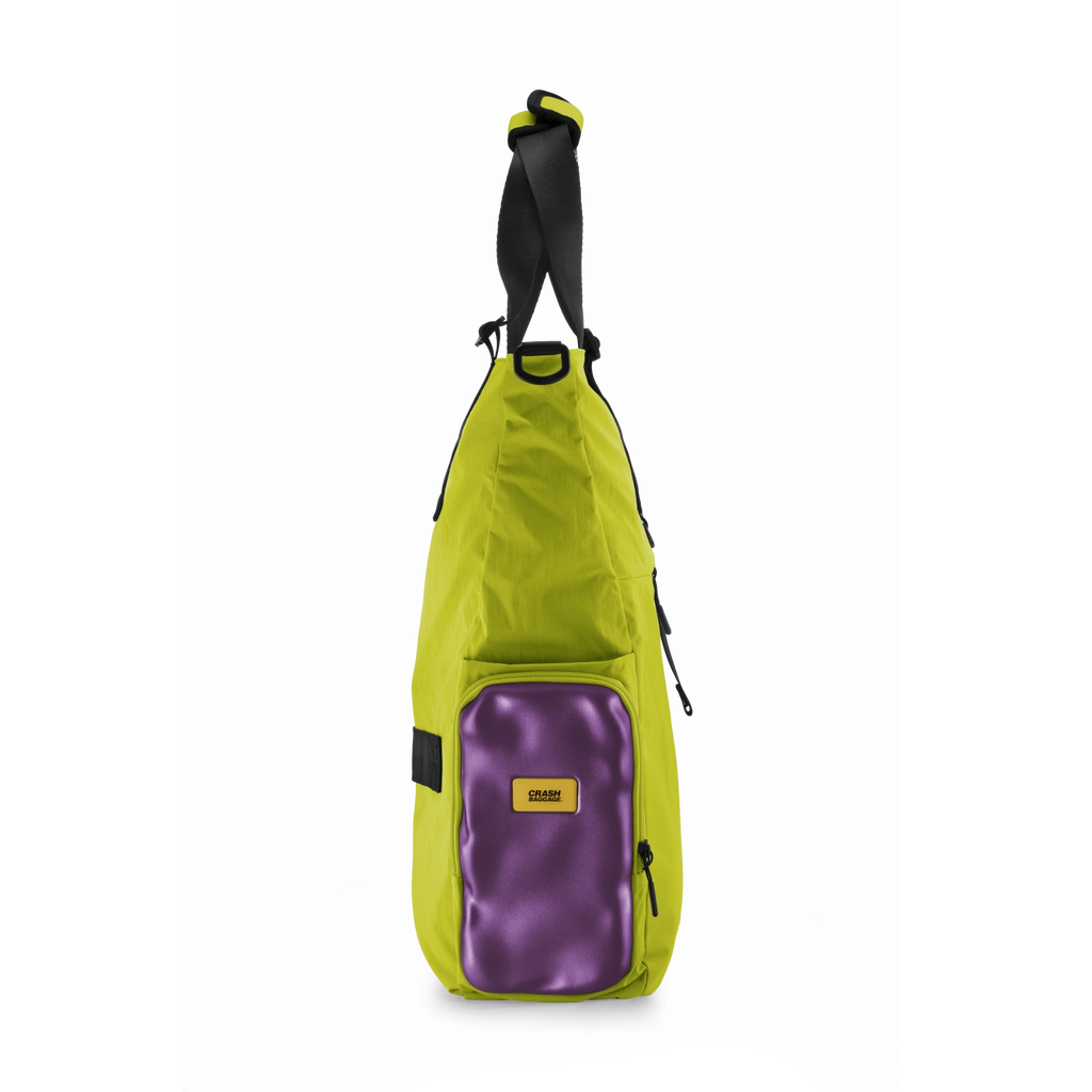 SOFT Side Tote Bag 20.5L - Acid Green & Violet