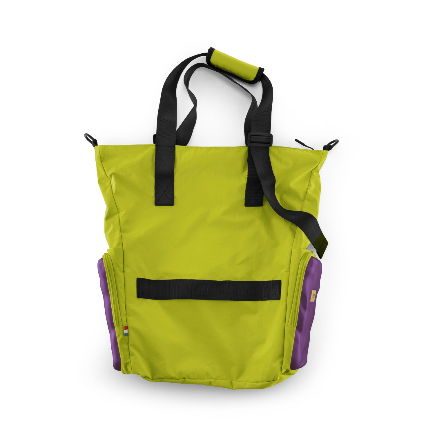 SOFT Side Tote Bag 20.5L - Acid Green & Violet