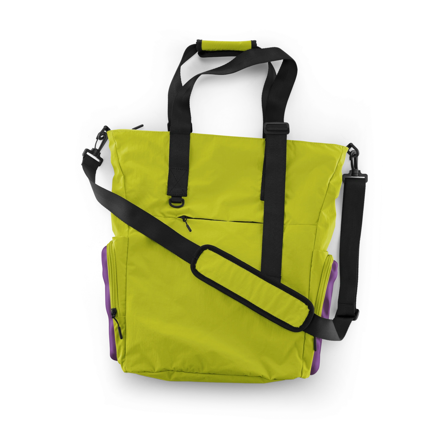 SOFT Side Tote Bag 20.5L - Acid Green & Violet