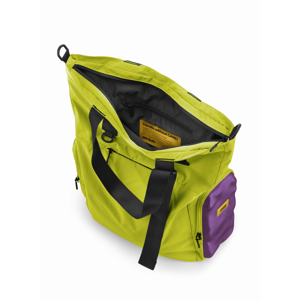 SOFT Side Tote Bag 20.5L - Acid Green & Violet