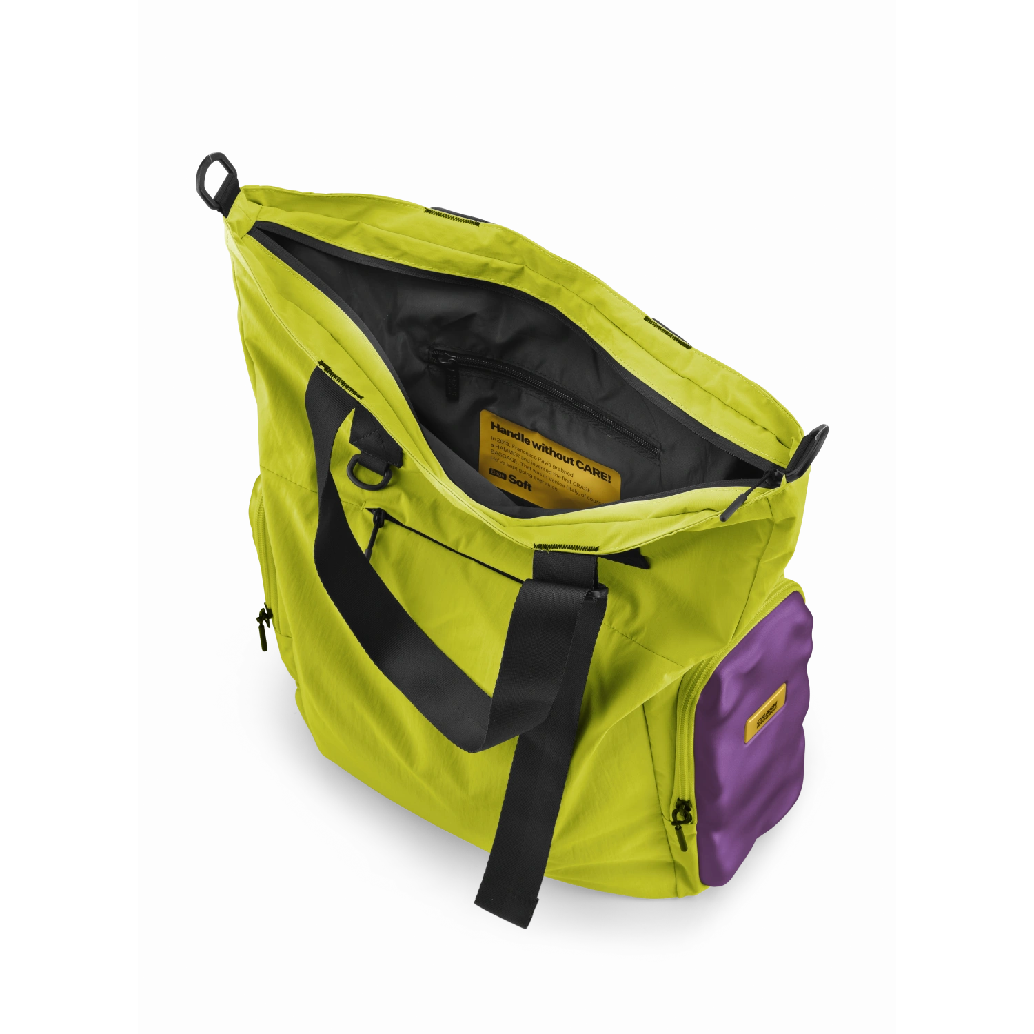 SOFT Side Tote Bag 20.5L - Acid Green & Violet