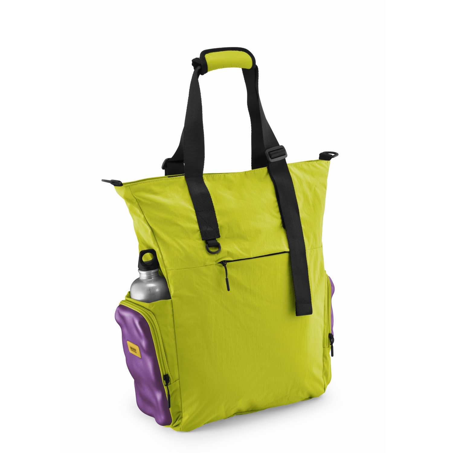 SOFT Side Tote Bag 20.5L - Acid Green & Violet