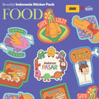 Beautiful Indonesia Sticker Pack - Food Edition (Crash Baggage Indonesia × Bethania Brigitta)